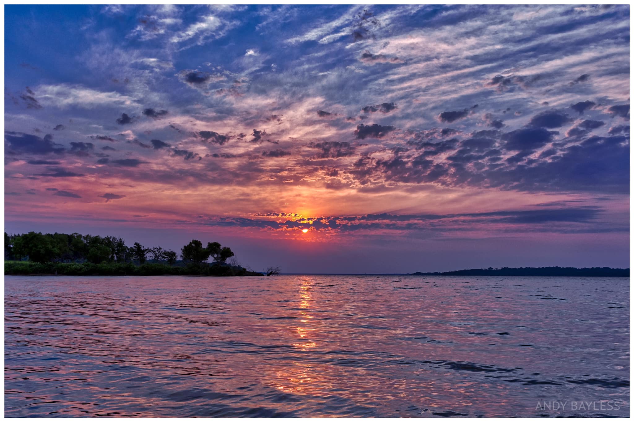 Large Body of Water During a Sunset