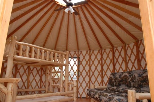 Inside of a Yurt