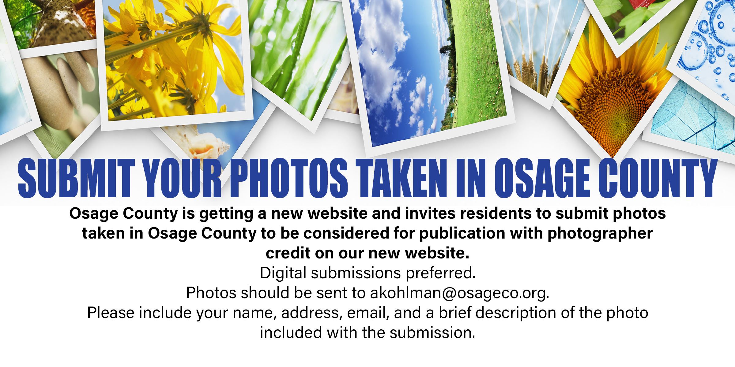 Submit Your Photos Taken in Osage County